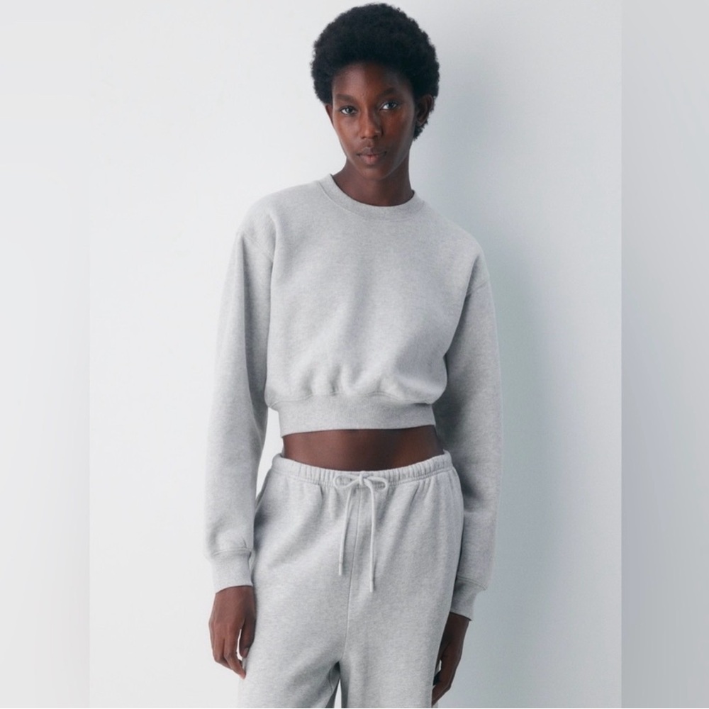 TNA Light Beige Crewneck Sweatshirt